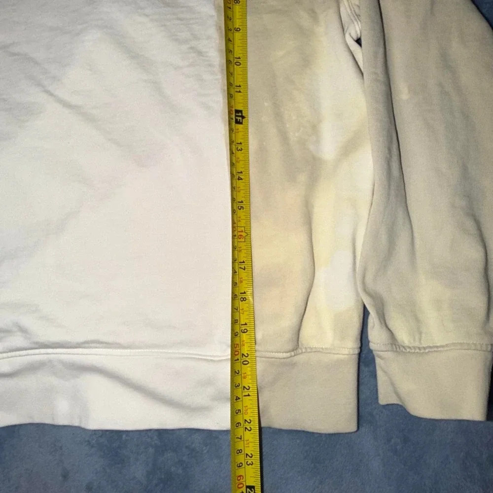 Zara cream & white tie-dye sweatshirt